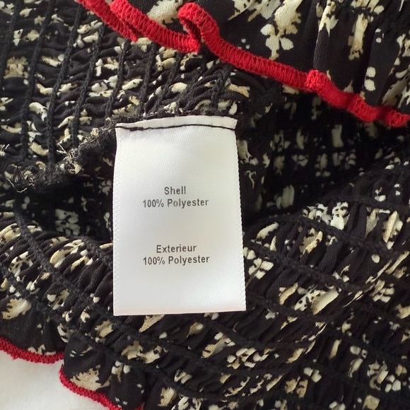 LIKELY Revolve Women’s Harlow Floral Off-the-Shoulder Athena Smocked Crop Top SM - Picture 7 of 9